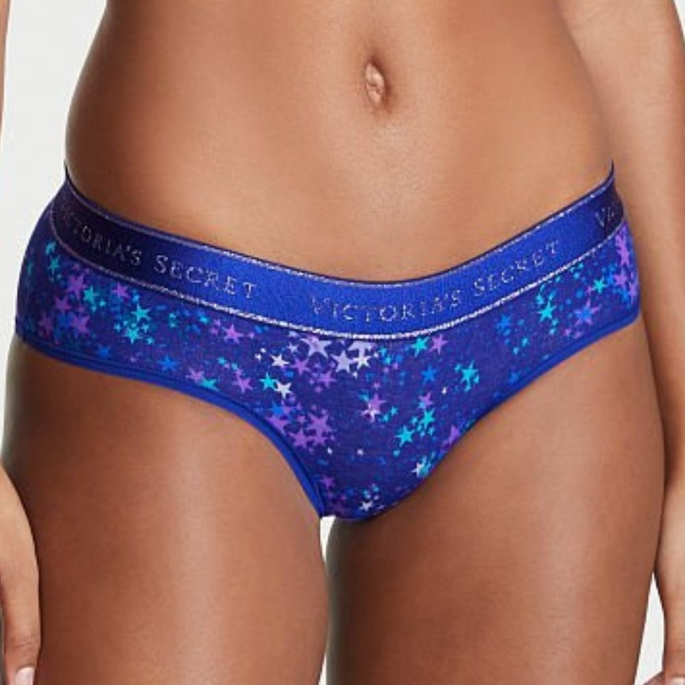 Victoria's Secret Stretch Cotton Logo Hiphugger Panty